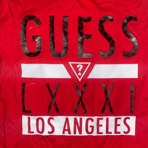 GUESS RED GYM TANKTOP! BRAND NEW!!! NEVER WORN!!! - Picture 2 of 5